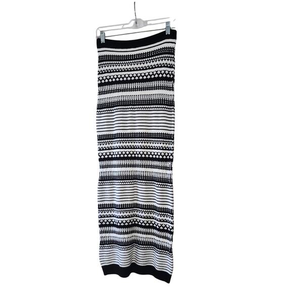 Rachel Zoe crochet maxi Skirt black white Size XS NWT boho festival oldmoney - Picture 6 of 8